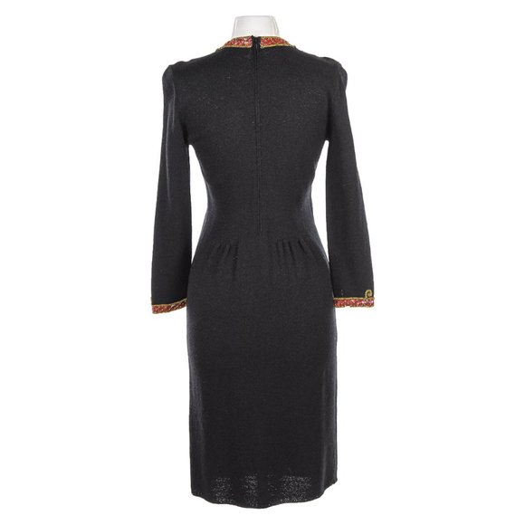 Don Sayres Sweater Dress 10 Black - Picture 2 of 3